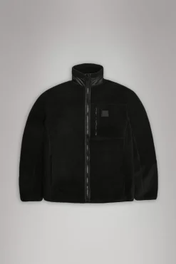 Rains Fleece Jakker|Fleece Jakker<Addis Fleece Crewneck Black