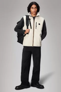 Rains Fleece Jakker|Fleece Jakker<Addis Fleece Crewneck Dune