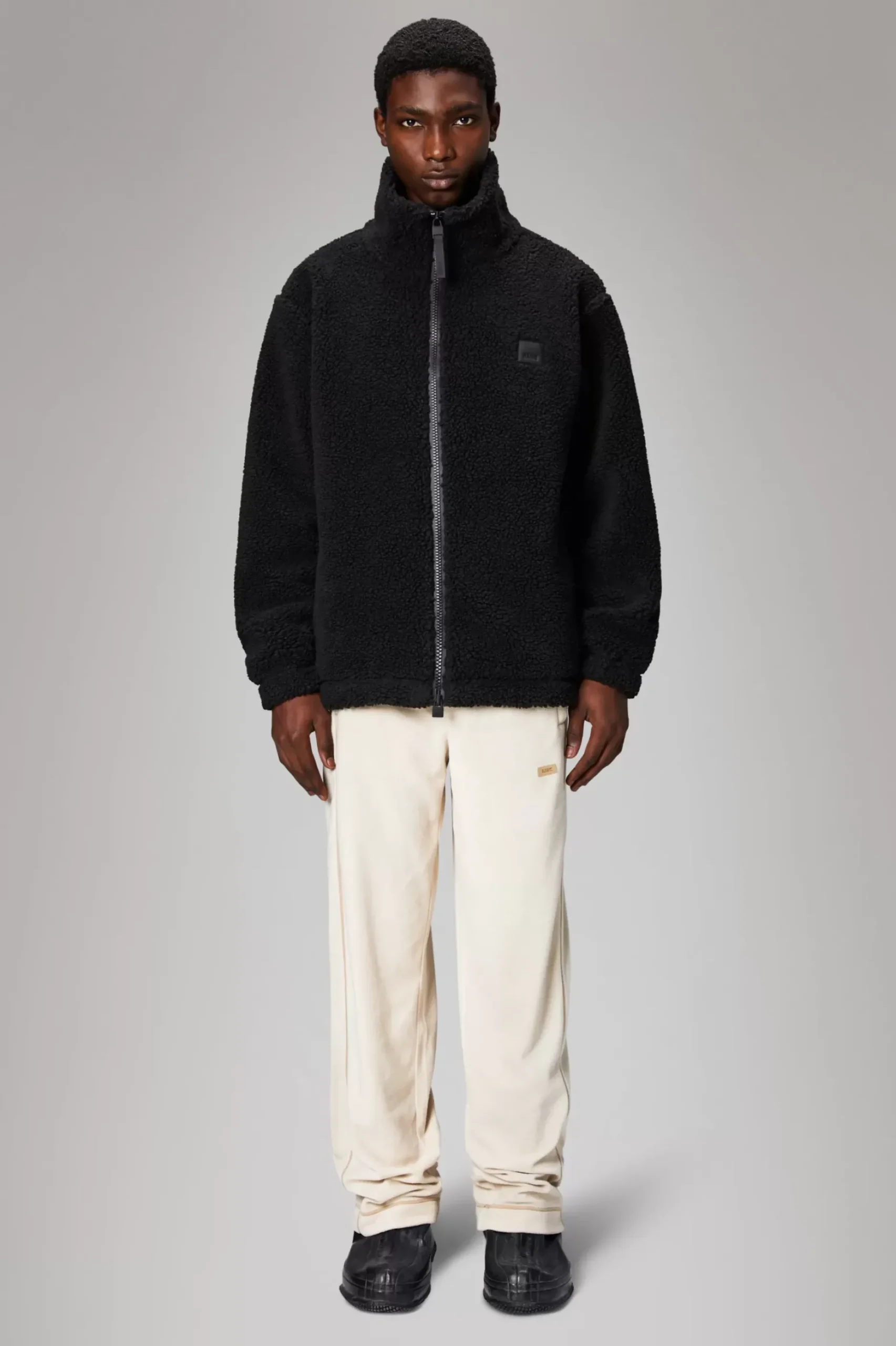 Rains Fleece Jakker|Fleece Jakker<Addis Fleece Crewneck Black