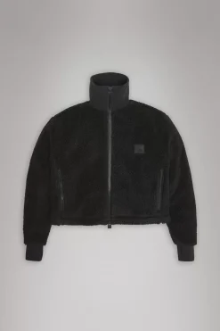Rains Fleece Jakker|Fleece Jakker<Addis Fleece Crewneck Black