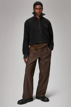 Rains Fleece Jakker|Fleece Jakker<Addis Fleece Crewneck Black
