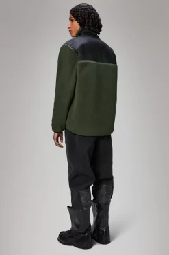 Rains Fleece Jakker|Fleece Jakker<Addis Fleece Crewneck Green