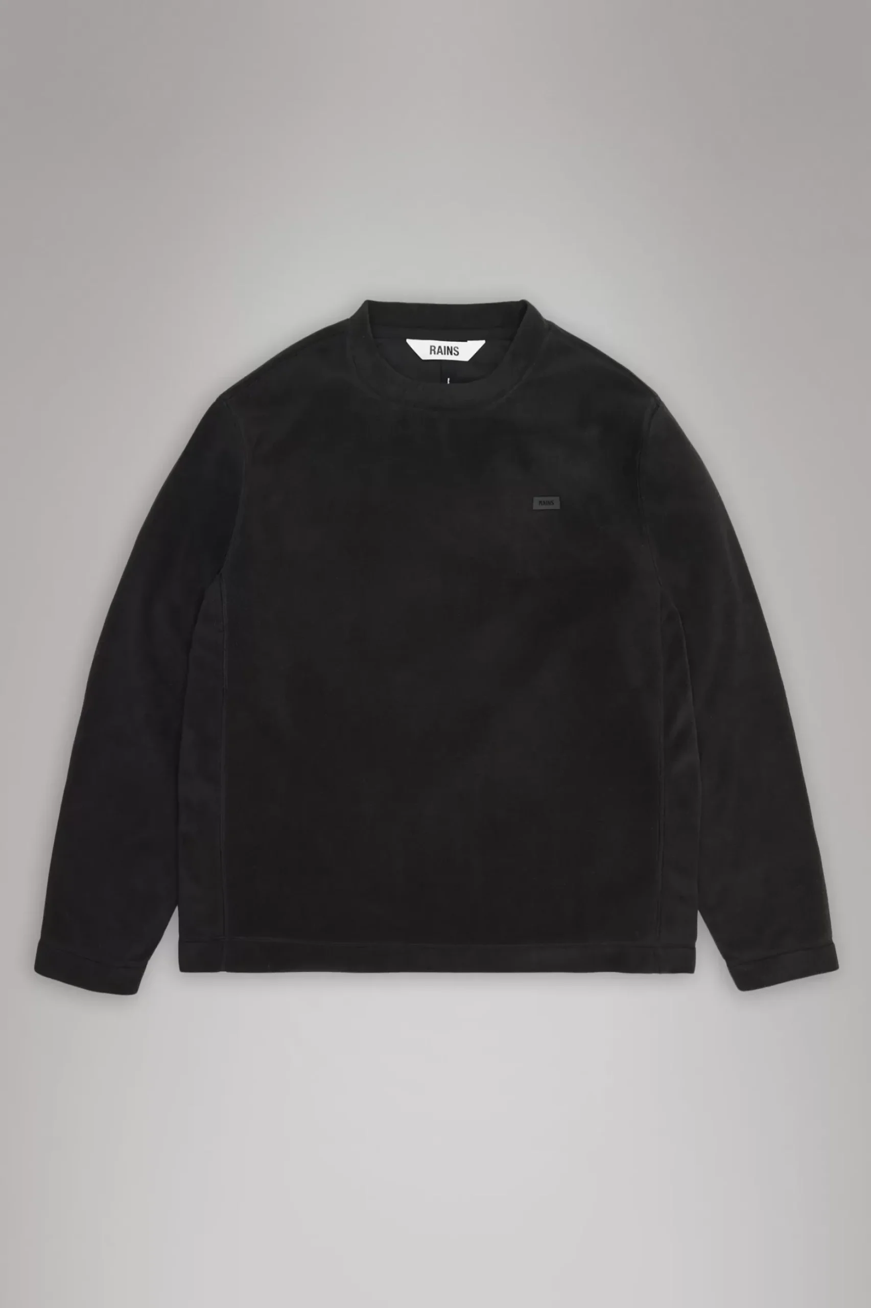Rains Fleece Jakker|Fleece Jakker<Addis Fleece Crewneck Black