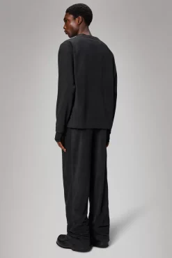 Rains Fleece Jakker|Fleece Jakker<Addis Fleece Crewneck Black