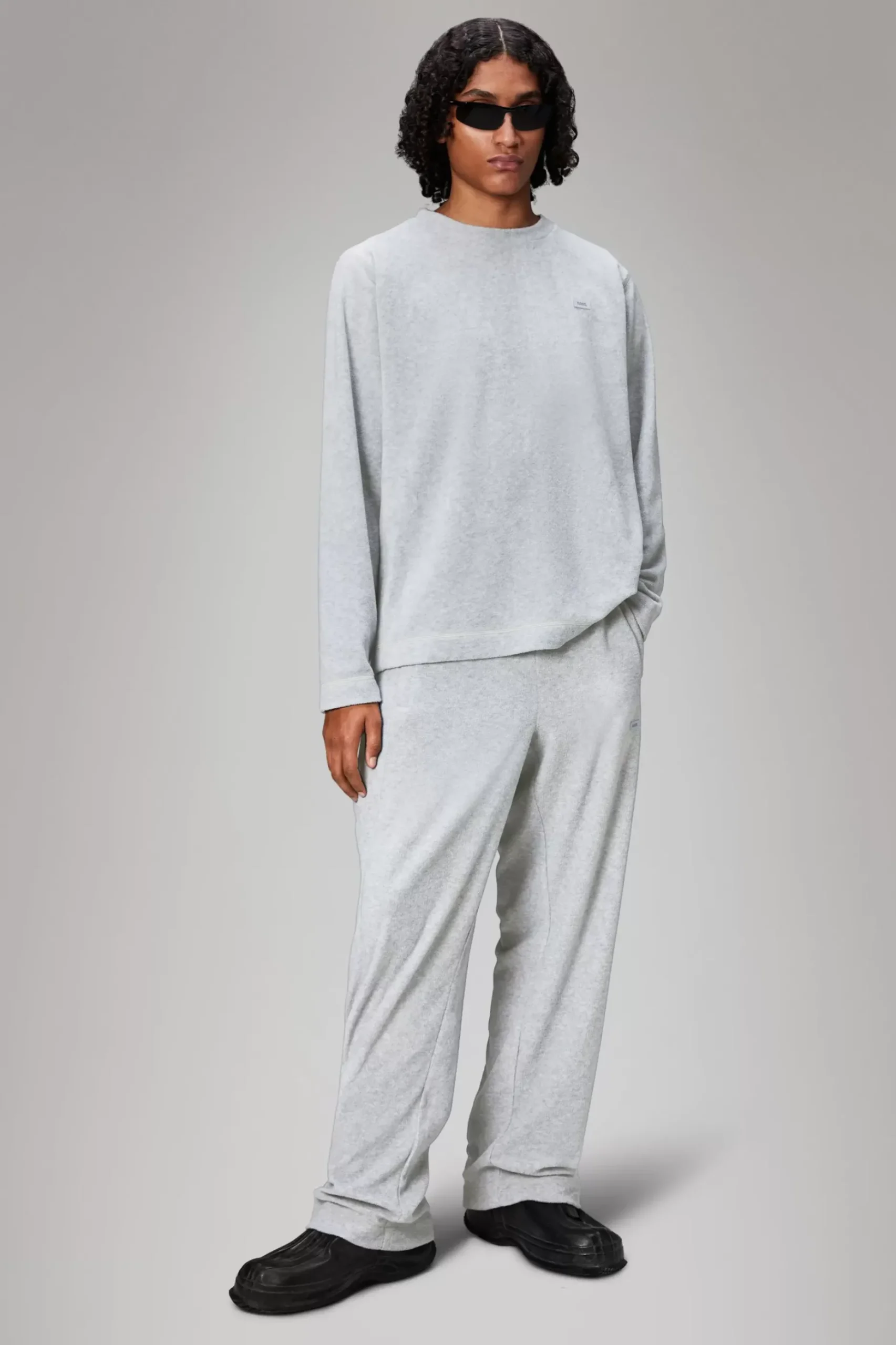 Rains Fleece Jakker|Fleece Jakker<Addis Fleece Crewneck GreyMelange
