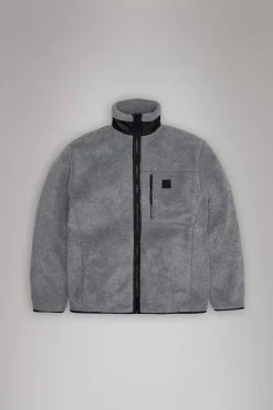 Rains Fleece Jakker|Fleece Jakker<Addis Fleece Crewneck DarkGreyMelange