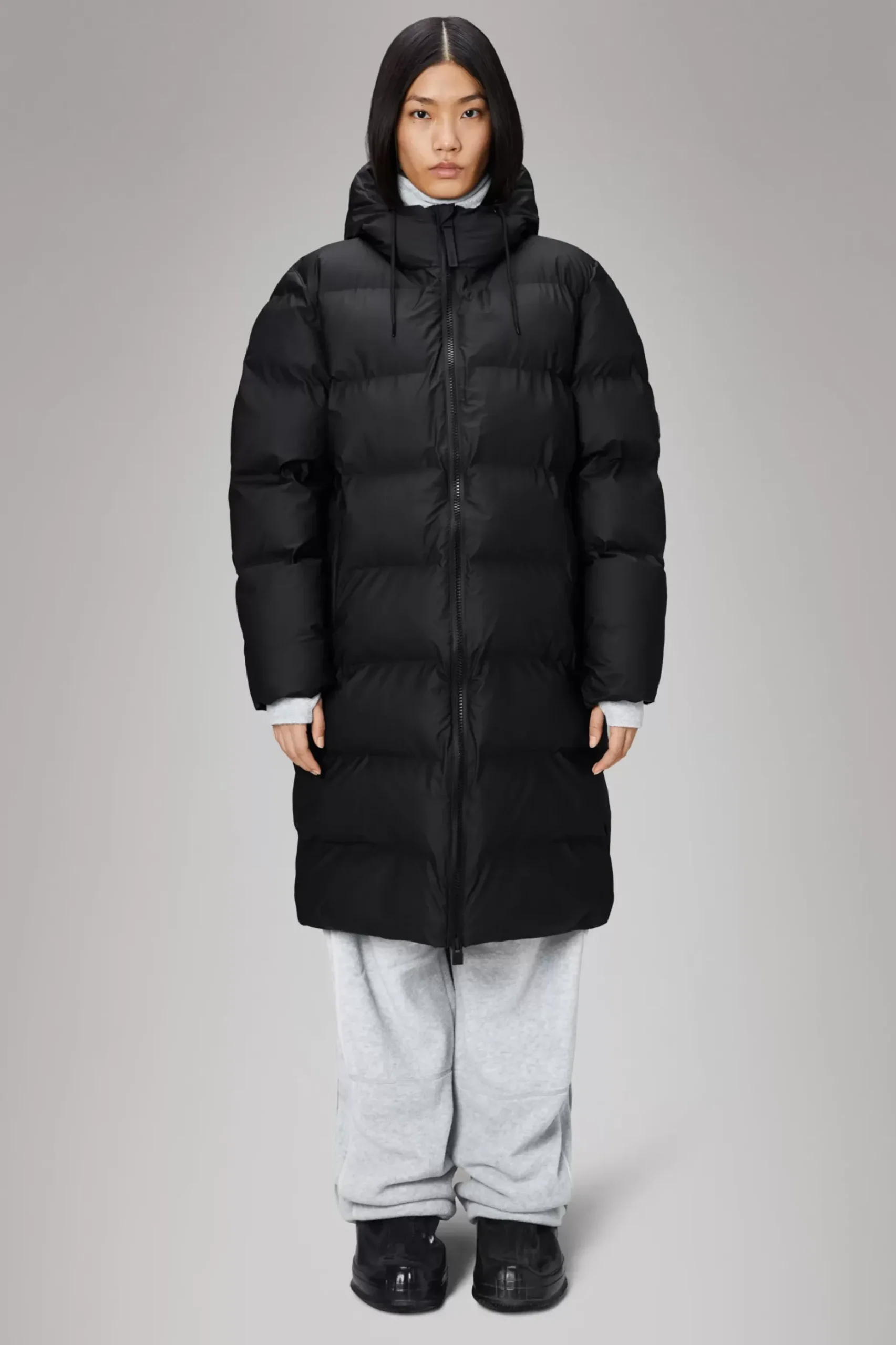 Rains Puffers|Vinterjakker<Alta Longer Puffer Jacket Black