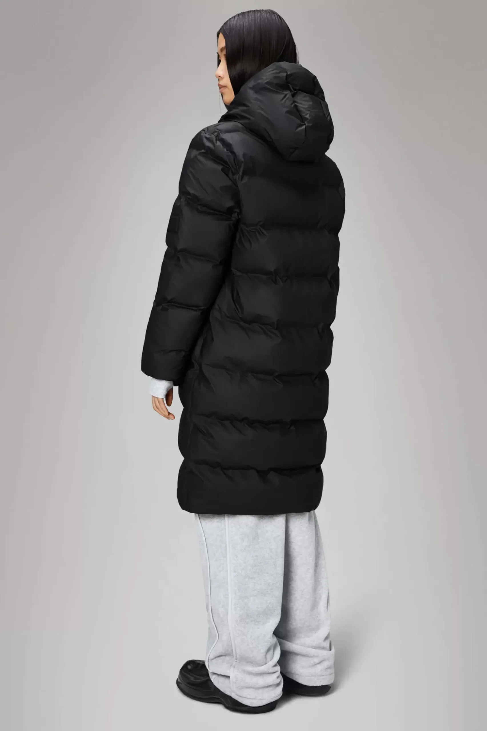 Rains Puffers|Vinterjakker<Alta Longer Puffer Jacket Black