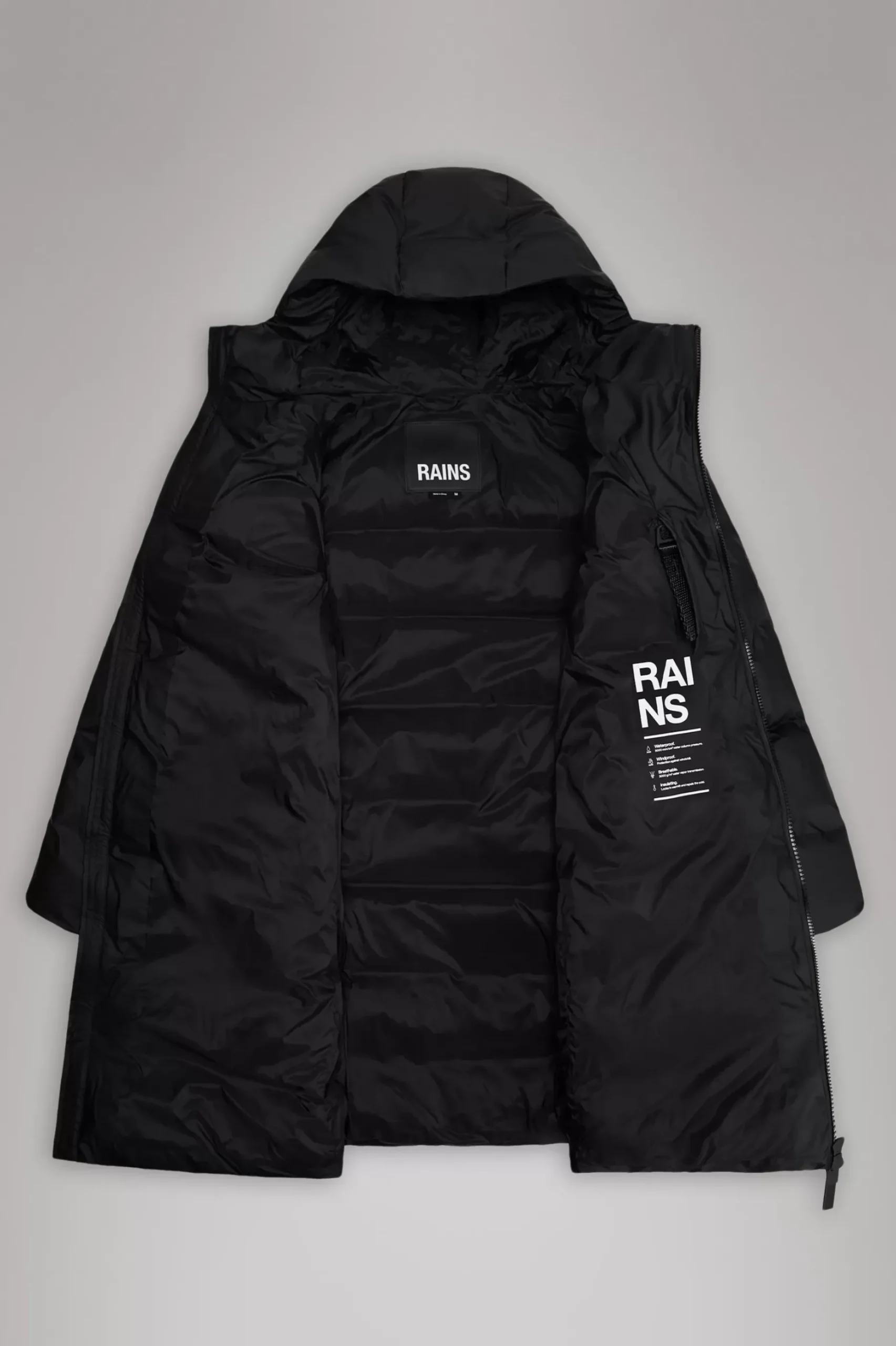 Rains Puffers|Vinterjakker<Alta Longer Puffer Jacket Black
