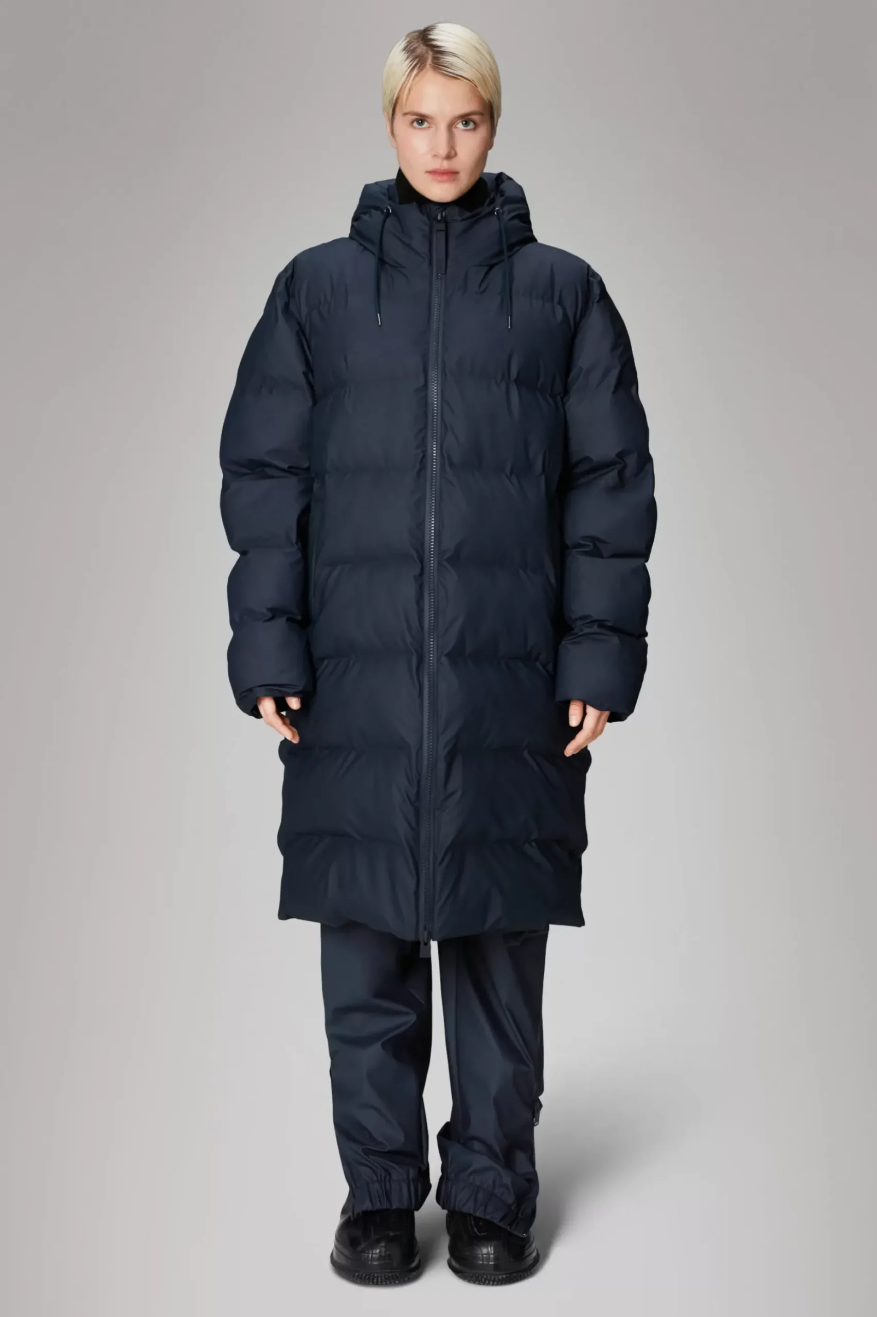 Rains Puffers|Vinterjakker<Alta Longer Puffer Jacket Navy