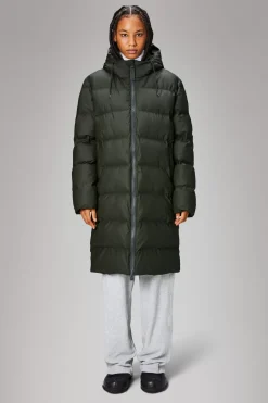 Rains Puffers|Vinterjakker<Alta Longer Puffer Jacket Green