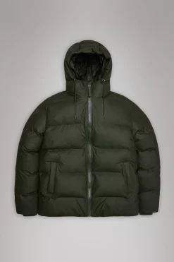 Rains Puffers|Vinterjakker<Alta Longer Puffer Jacket Green