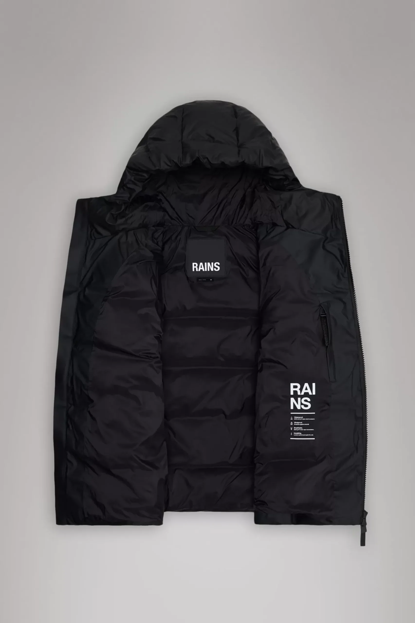 Rains Puffers|Veste<Alta Longer Puffer Jacket Black