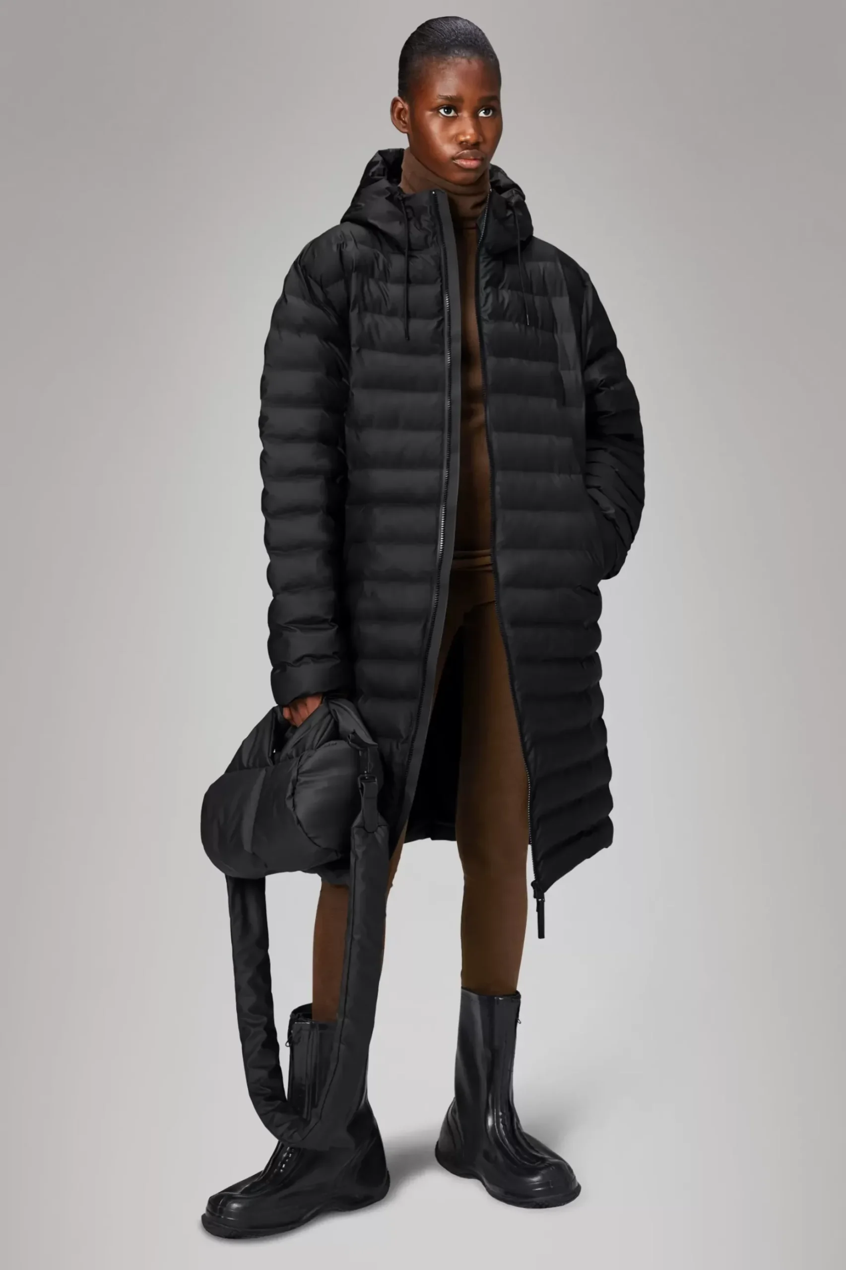 Rains Puffers|Vinterjakker<Alta Longer Puffer Jacket Black