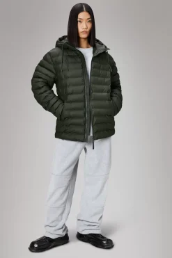 Rains Puffers|Vinterjakker<Alta Longer Puffer Jacket Green