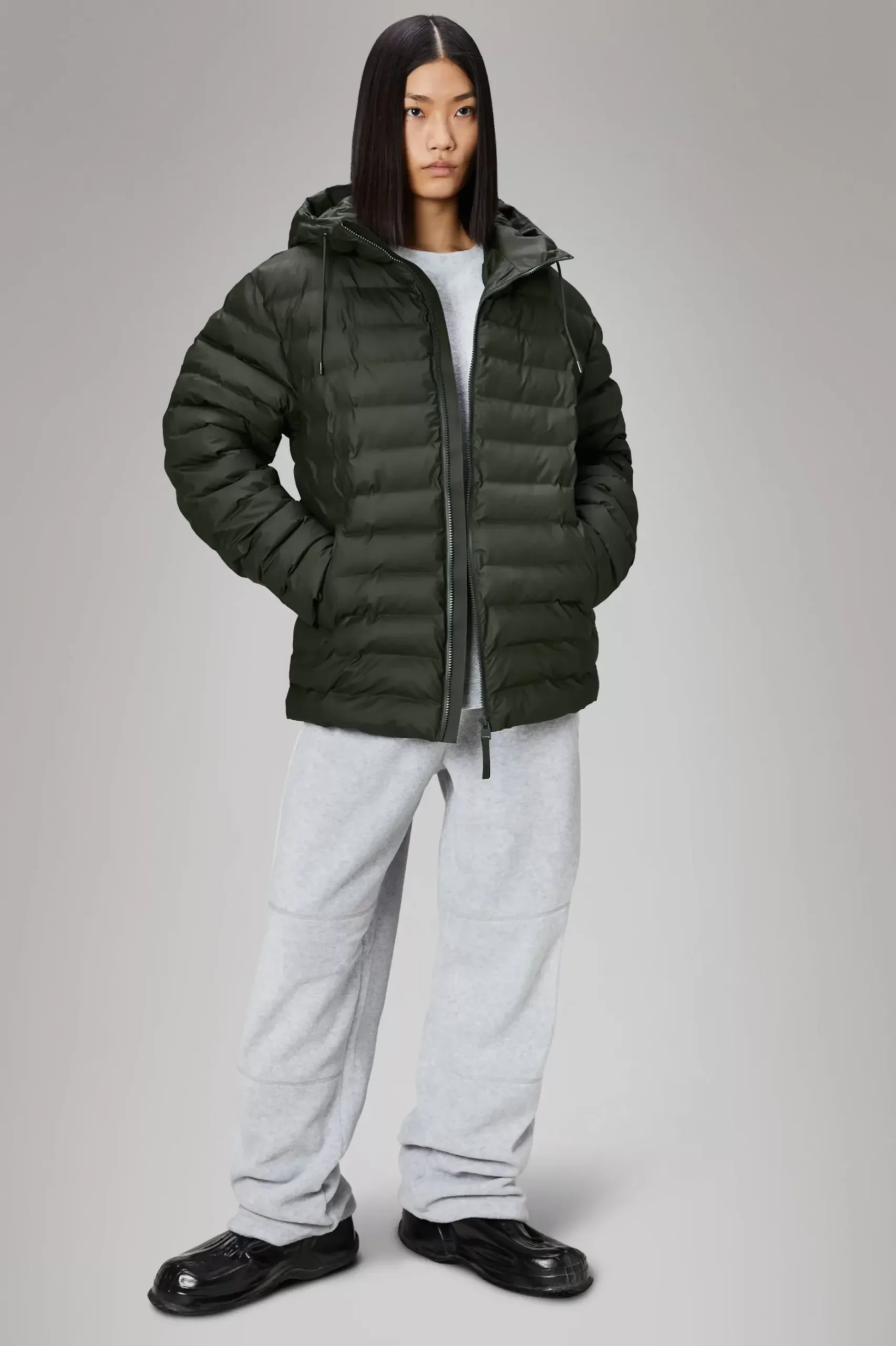 Rains Puffers|Vinterjakker<Alta Longer Puffer Jacket Green