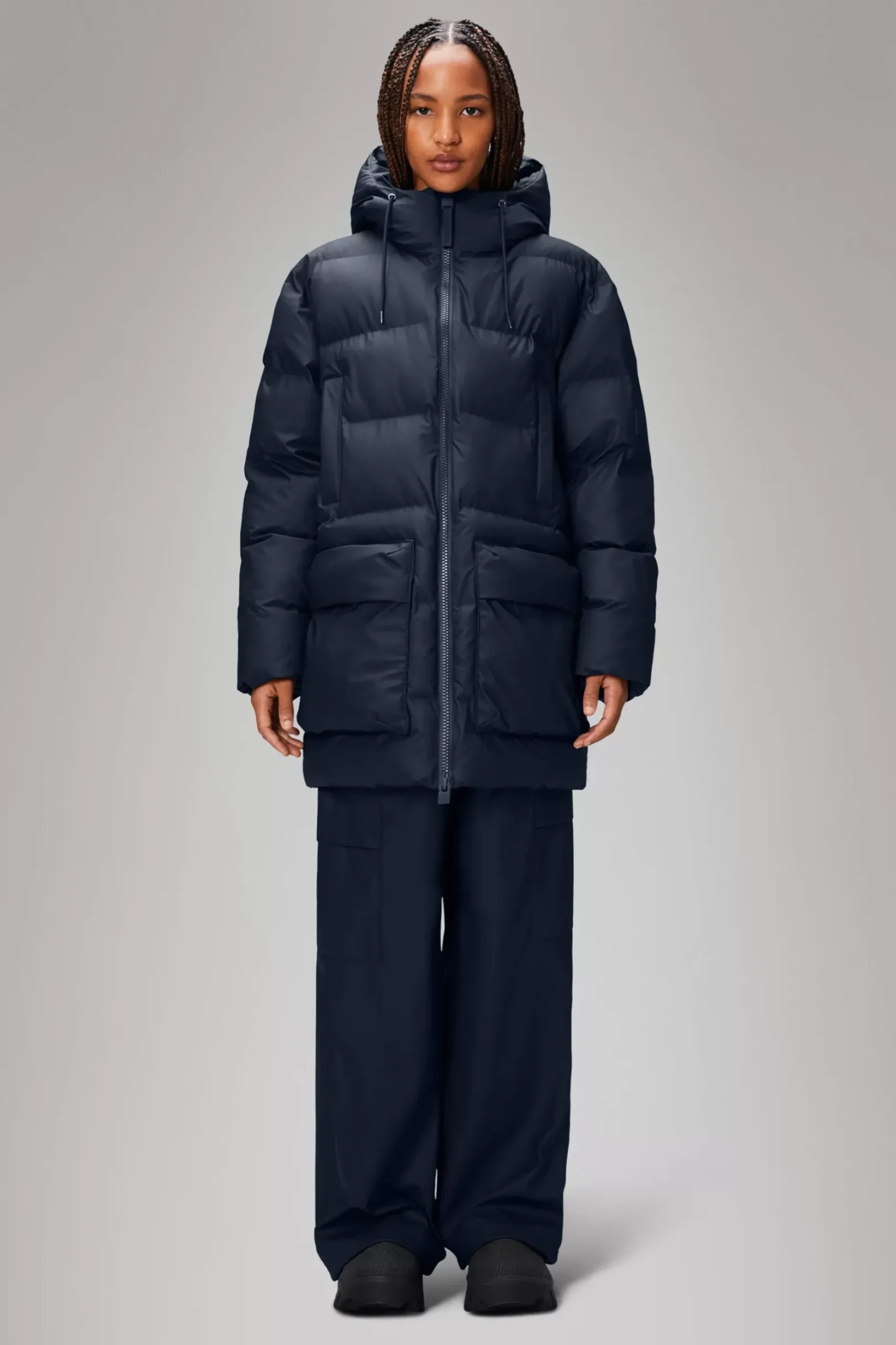 Rains Puffers|Vinterjakker<Alta Longer Puffer Jacket Navy