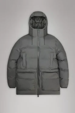 Rains Puffers|Vinterjakker<Alta Longer Puffer Jacket Grey