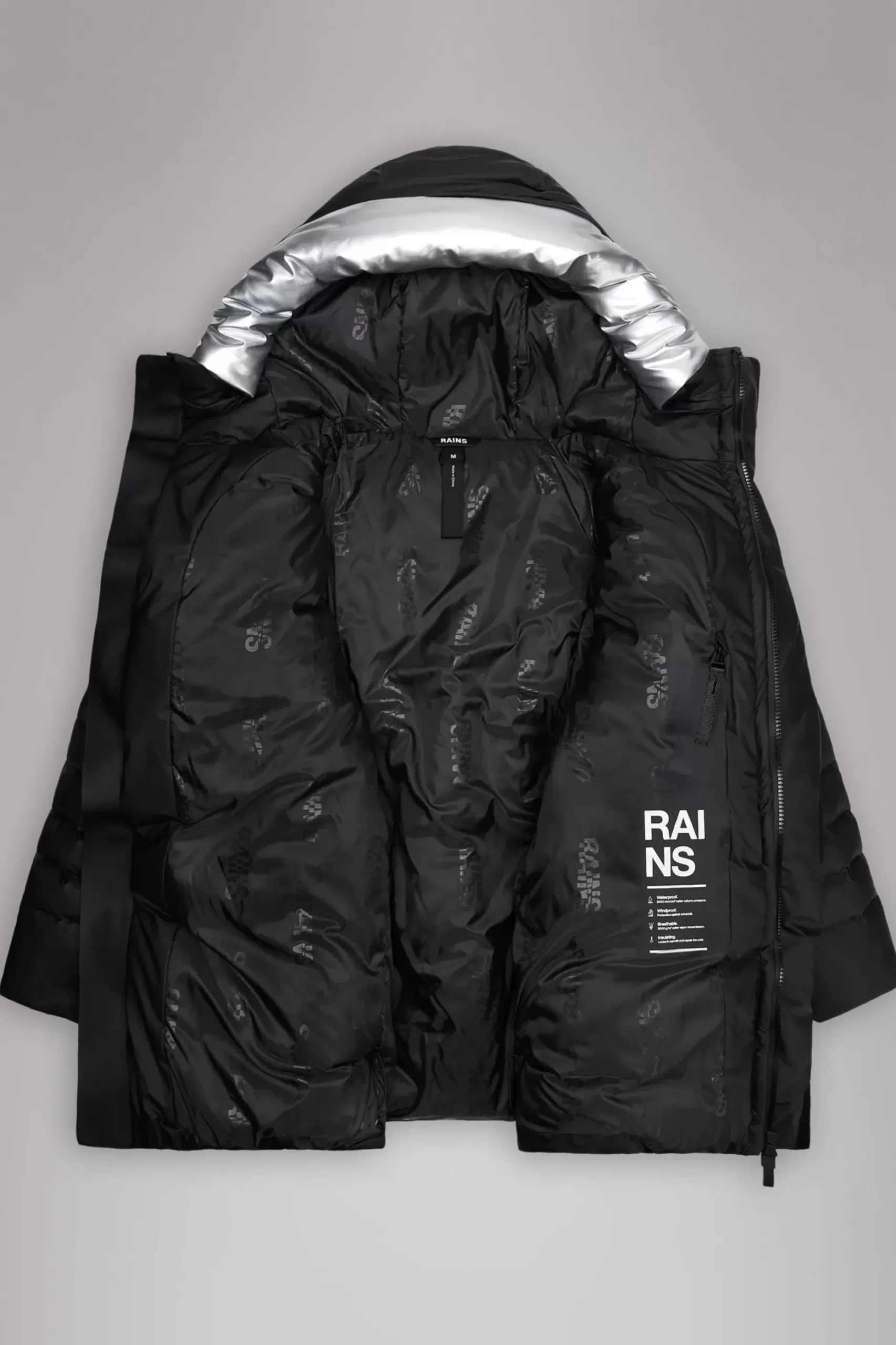Rains Puffers|Vinterjakker<Alta Longer Puffer Jacket Black