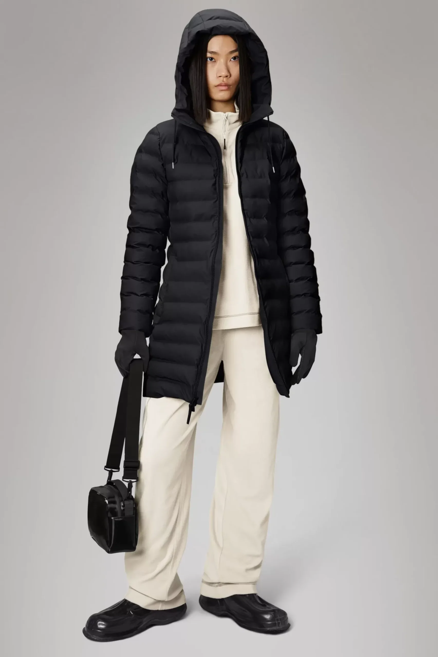 Rains Puffers|Vinterjakker<Alta Longer Puffer Jacket Black