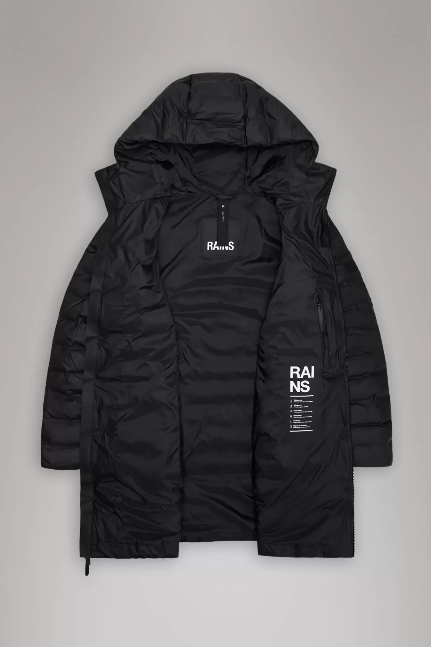 Rains Puffers|Vinterjakker<Alta Longer Puffer Jacket Black