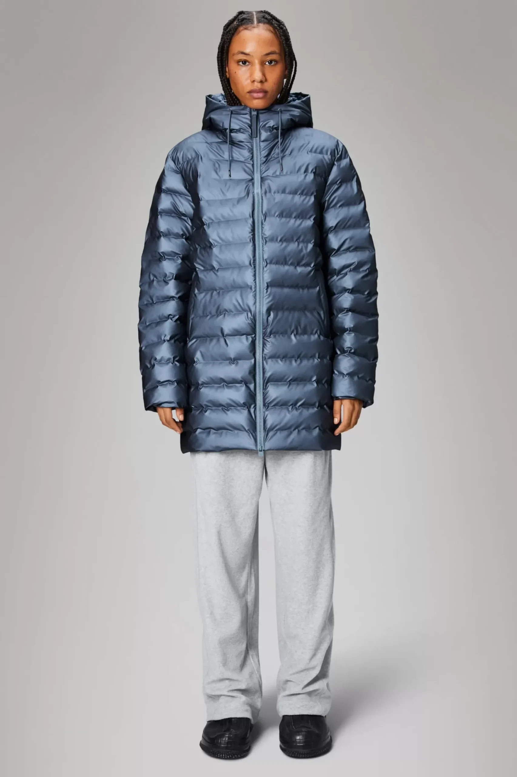 Rains Puffers|Parkajakker<Alta Longer Puffer Jacket Bay