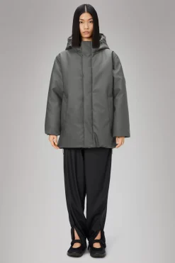 Rains Vinterjakker<Alta Longer Puffer Jacket Grey