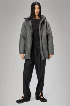 Rains Vinterjakker<Alta Longer Puffer Jacket Grey