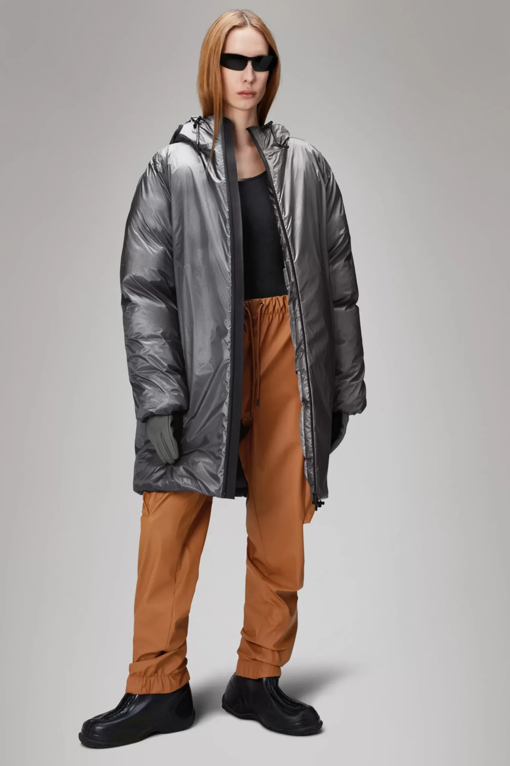 Rains Puffers|Vinterjakker<Alta Longer Puffer Jacket Grey