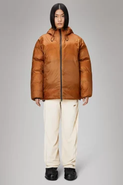 Rains Puffers|Vinterjakker<Alta Longer Puffer Jacket Rust