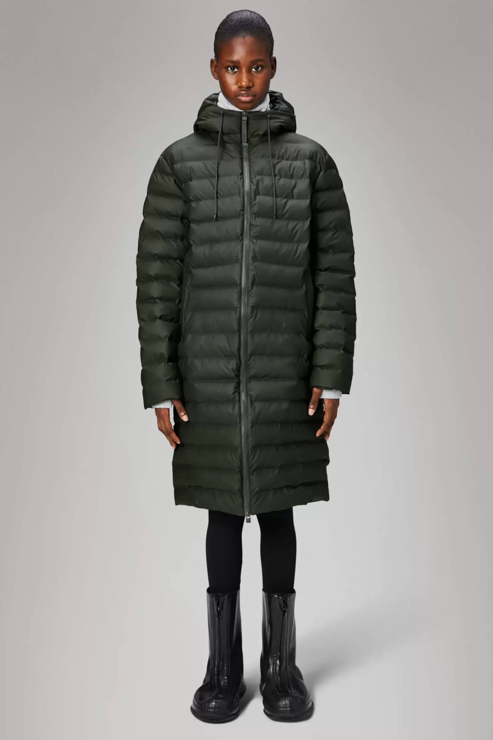 Rains Puffers|Vinterjakker<Alta Longer Puffer Jacket Green