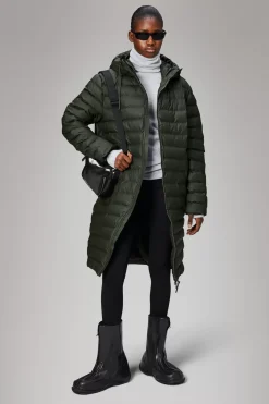 Rains Puffers|Vinterjakker<Alta Longer Puffer Jacket Green