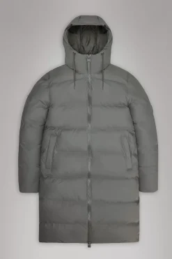 Rains Puffers|Vinterjakker<Alta Longer Puffer Jacket Grey