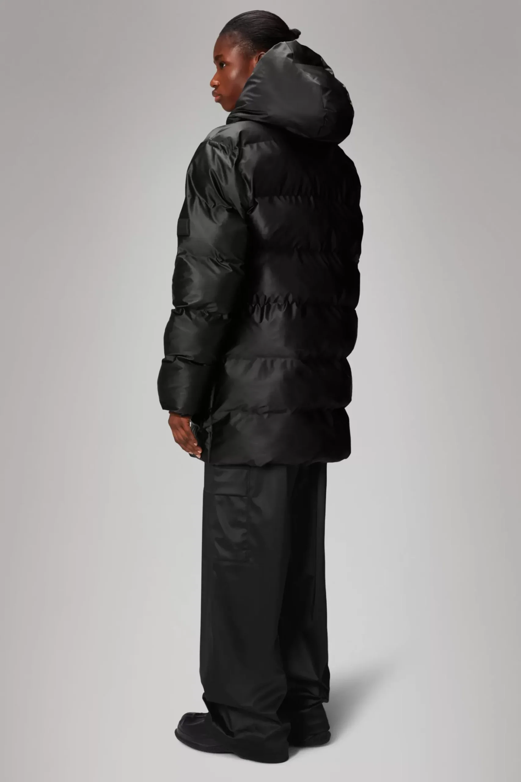 Rains Puffers|Vinterjakker<Alta Longer Puffer Jacket BlackGrain