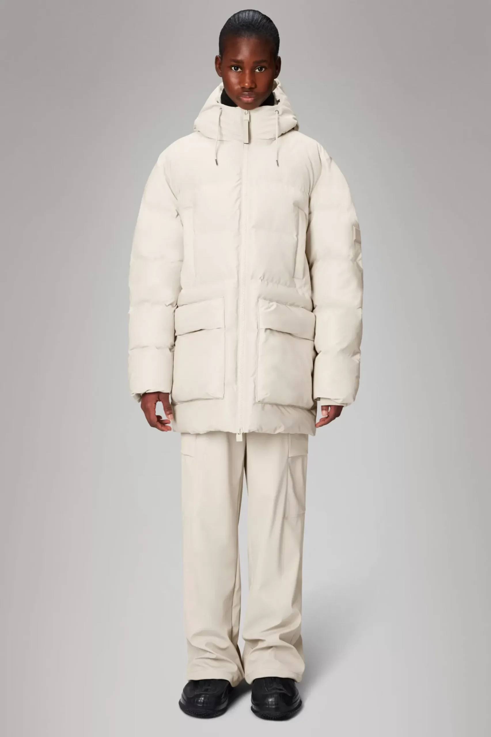 Rains Puffers|Vinterjakker<Alta Longer Puffer Jacket DuneGrain