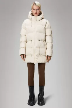 Rains Puffers|Vinterjakker<Alta Longer Puffer Jacket Dune
