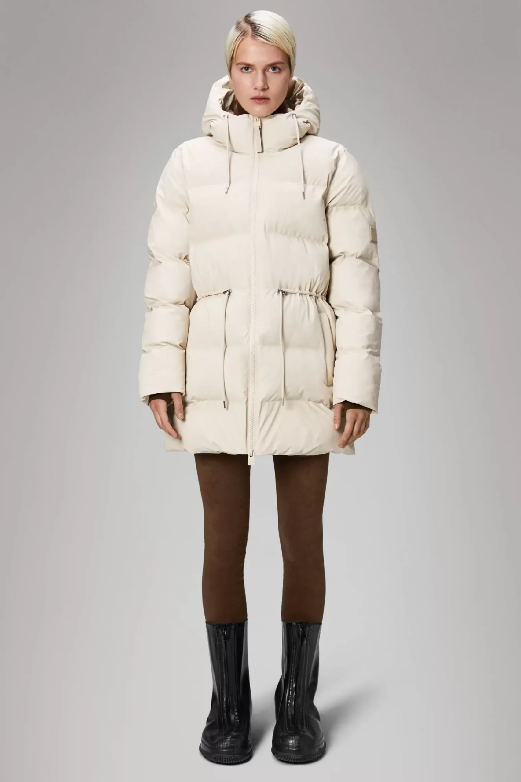 Rains Puffers|Vinterjakker<Alta Longer Puffer Jacket Dune