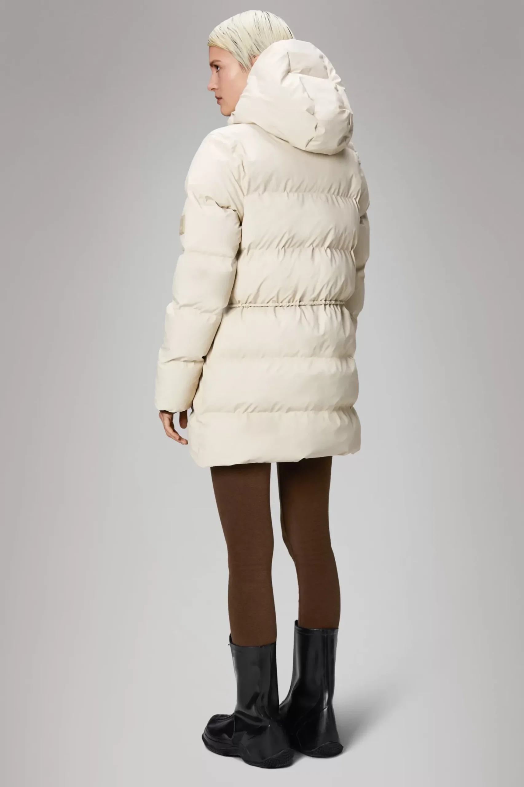 Rains Puffers|Vinterjakker<Alta Longer Puffer Jacket Dune