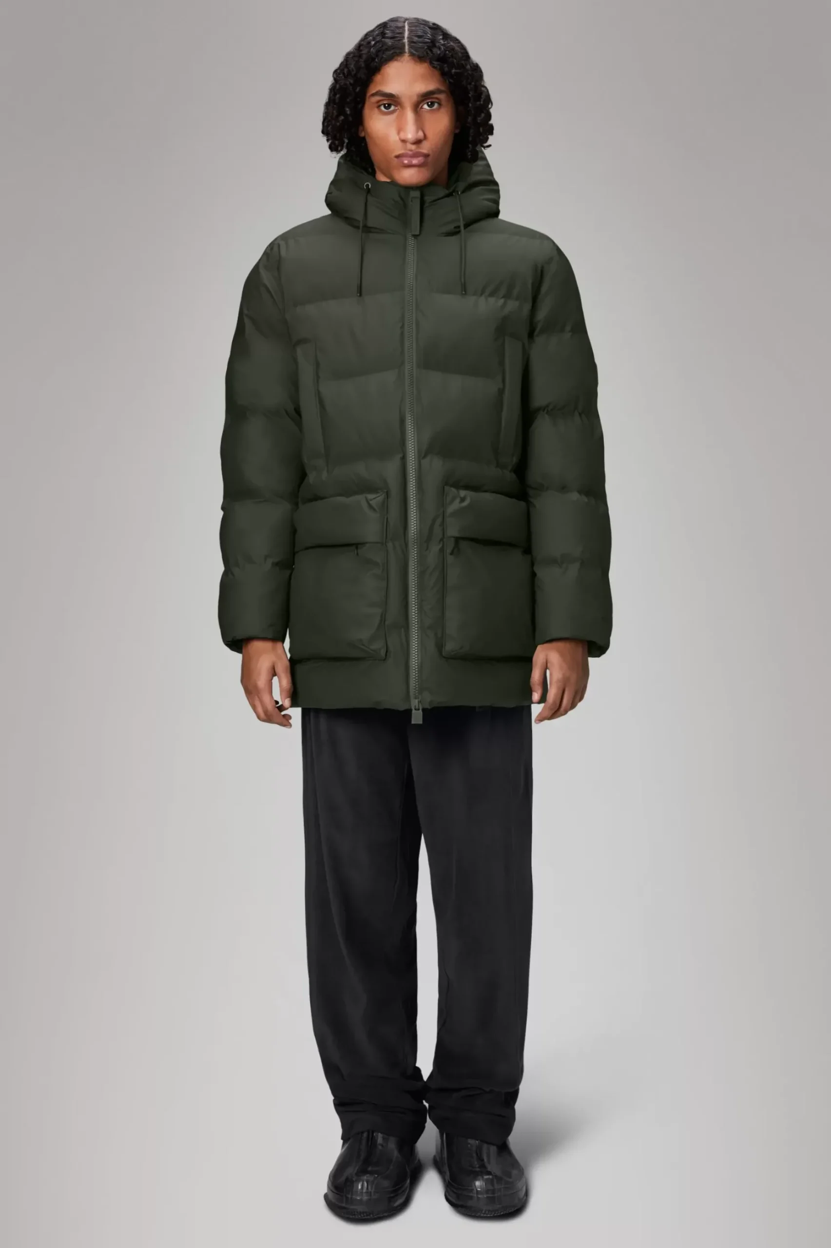 Rains Puffers|Vinterjakker<Alta Puffer Jacket Green