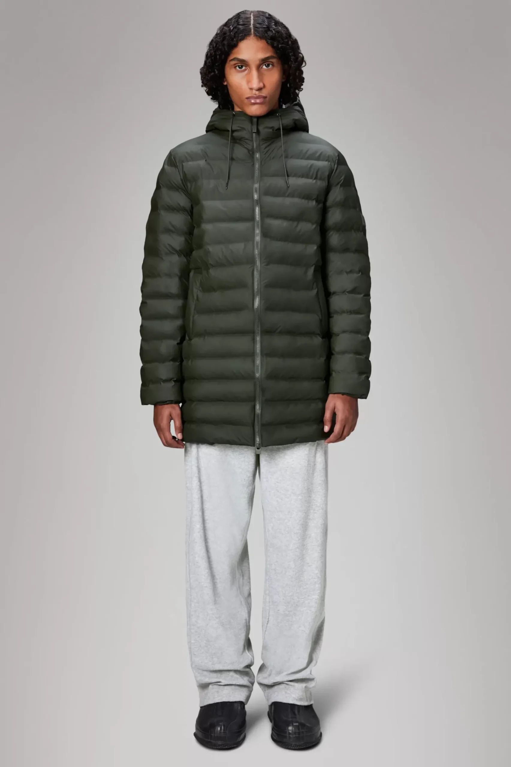 Rains Puffers|Parkajakker<Alta Puffer Jacket Green
