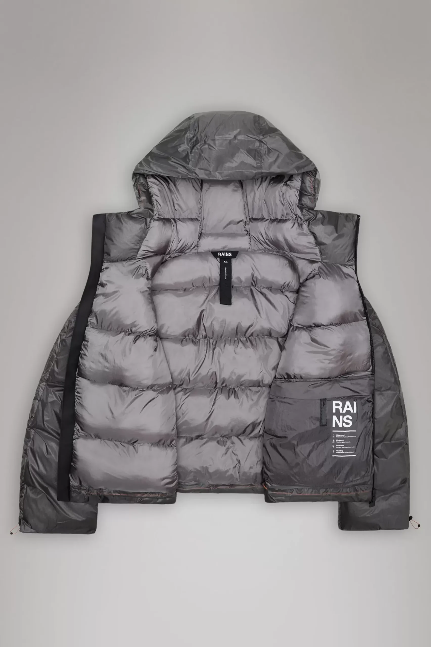 Rains Puffers|Vinterjakker<Alta Puffer Jacket Grey
