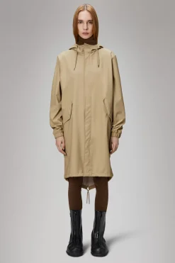 Rains Regnjakker|Parkajakker<Curve W Jacket Sand