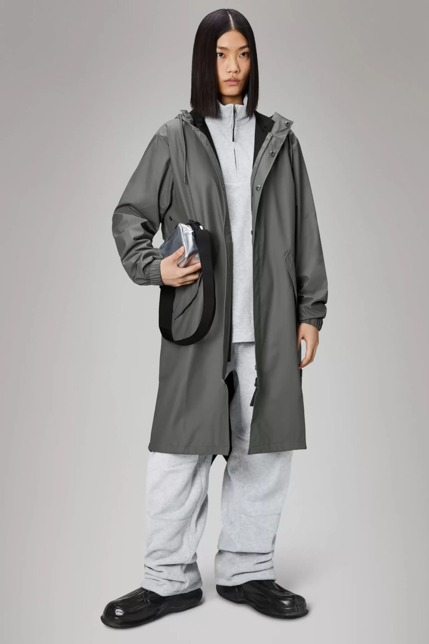 Rains Regnjakker|Parkajakker<Curve W Jacket Grey