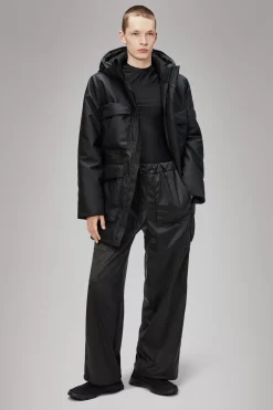 Rains Parkajakker|Vinterjakker<Fishtail Parka Black