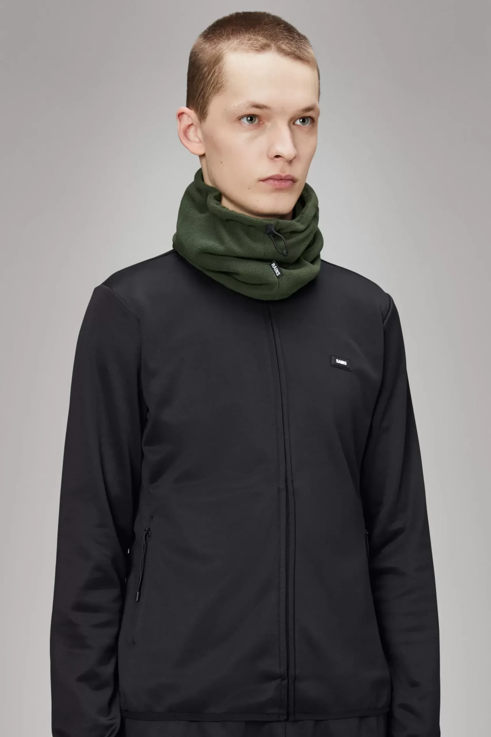 Rains Halstørklæder<Fleece Tube Scarf Green