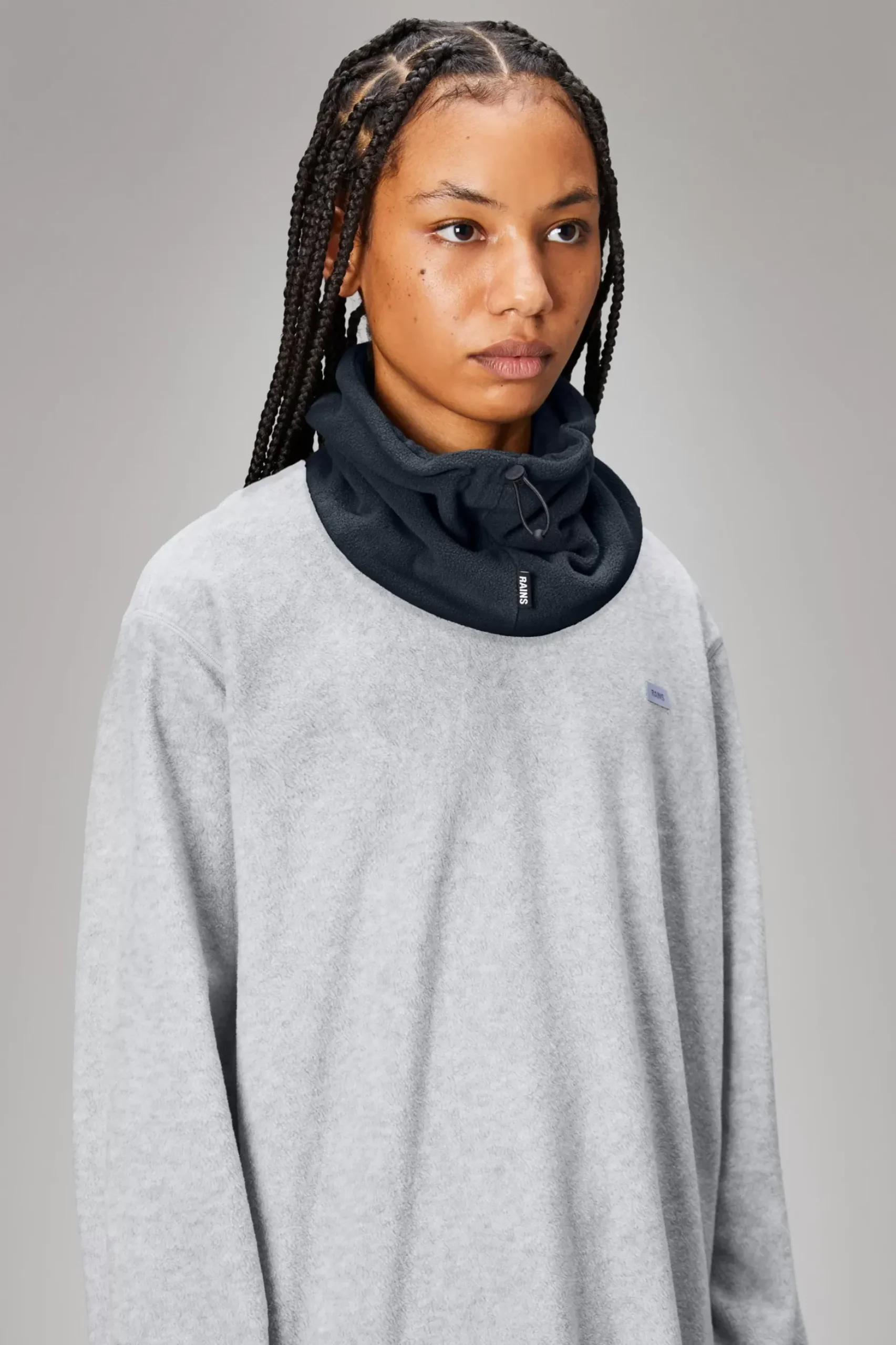 Rains Halstørklæder<Fleece Tube Scarf Navy