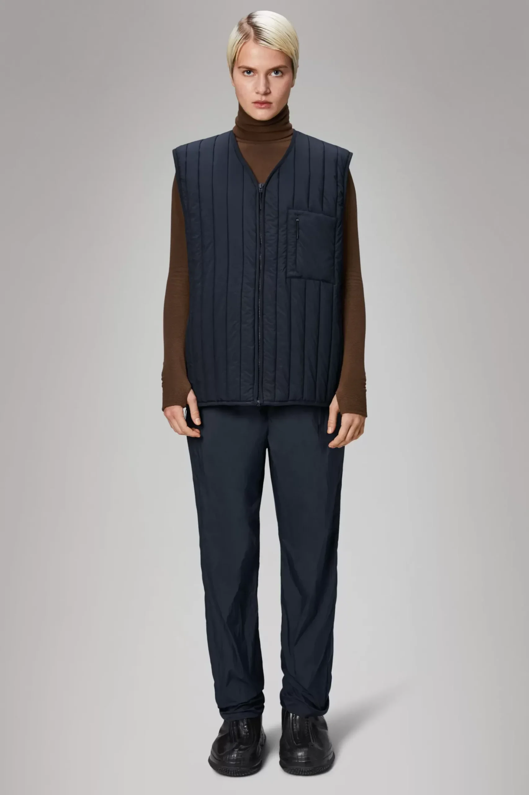 Rains Quiltede Jakker|Quiltede Jakker<Giron Liner Jacket Navy