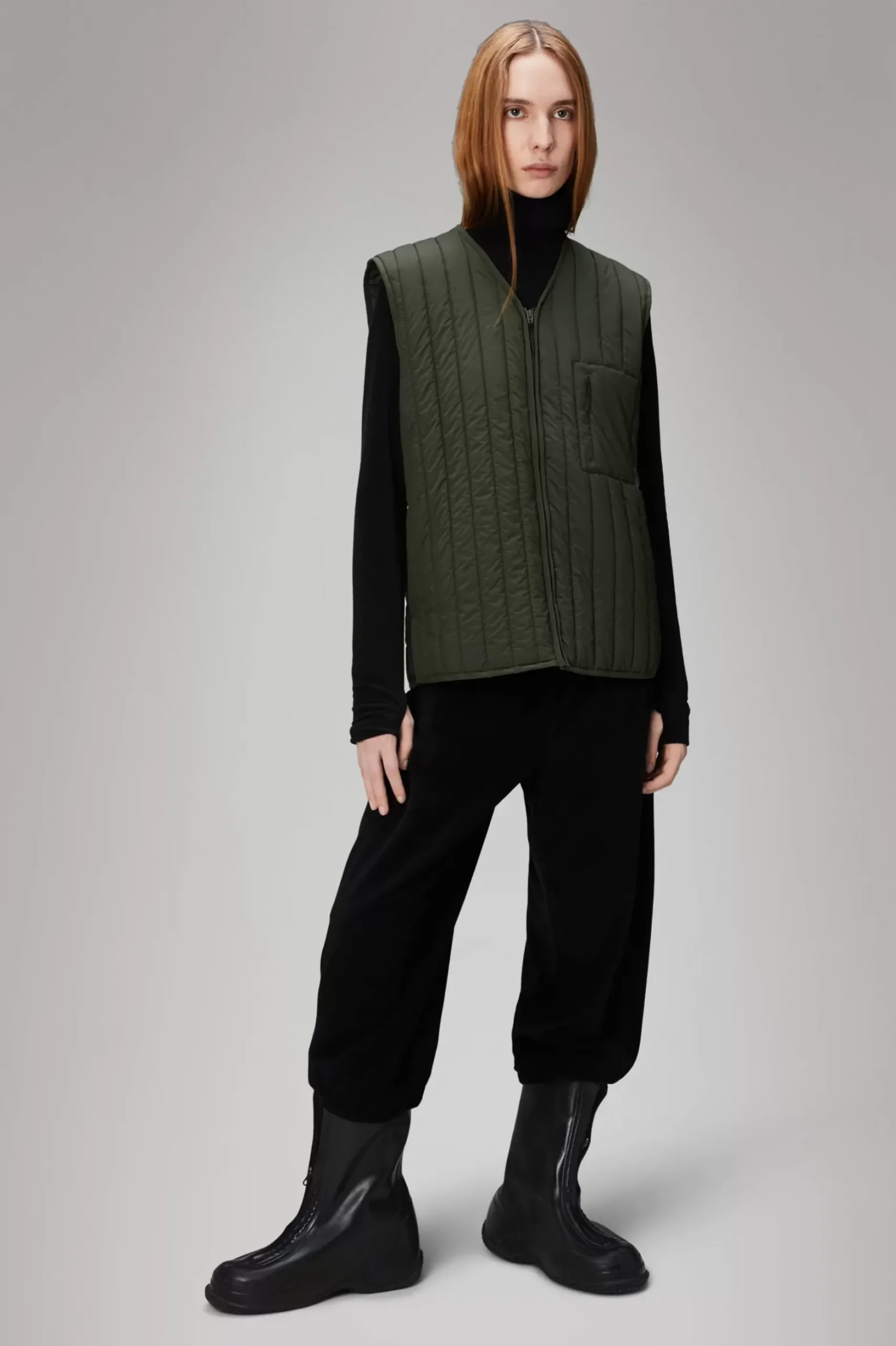 Rains Quiltede Jakker|Quiltede Jakker<Giron Liner Jacket Green