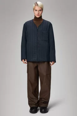 Rains Quiltede Jakker|Quiltede Jakker<Giron Liner Jacket Navy