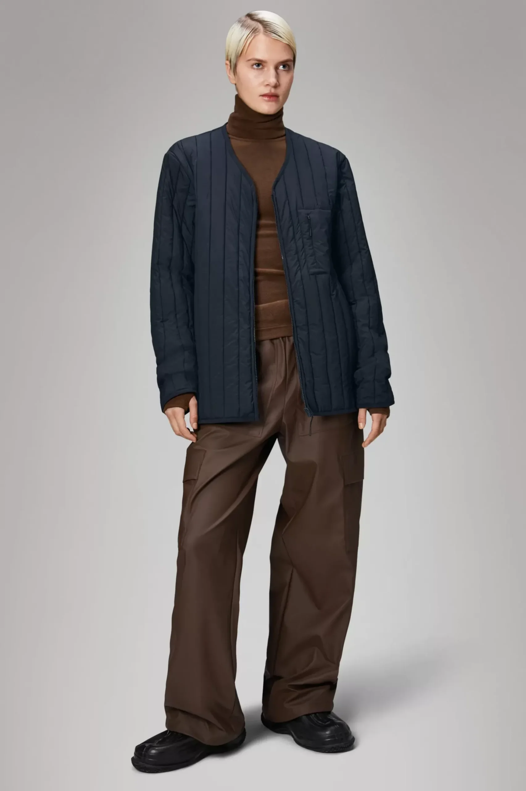 Rains Quiltede Jakker|Quiltede Jakker<Giron Liner Jacket Navy